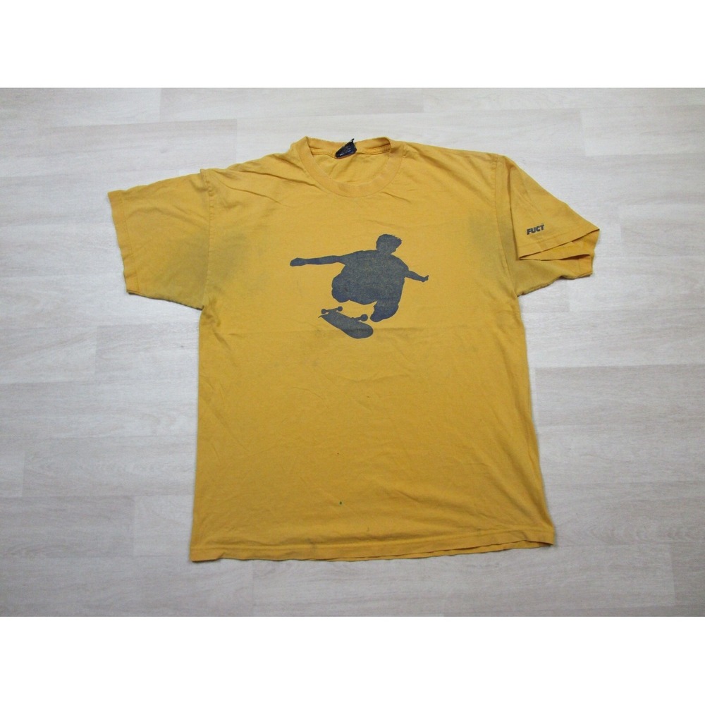 Vintage FUCT T Shirt Men's (XL) Y2K Skater Tee Distressed Skateboard‎ Graphic